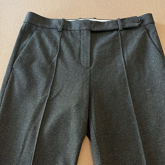 THEORY PINTUCK PANT KNIT TWILL 2 - Dark Grey Charcoal - Size 8 - Picture 7 of 13